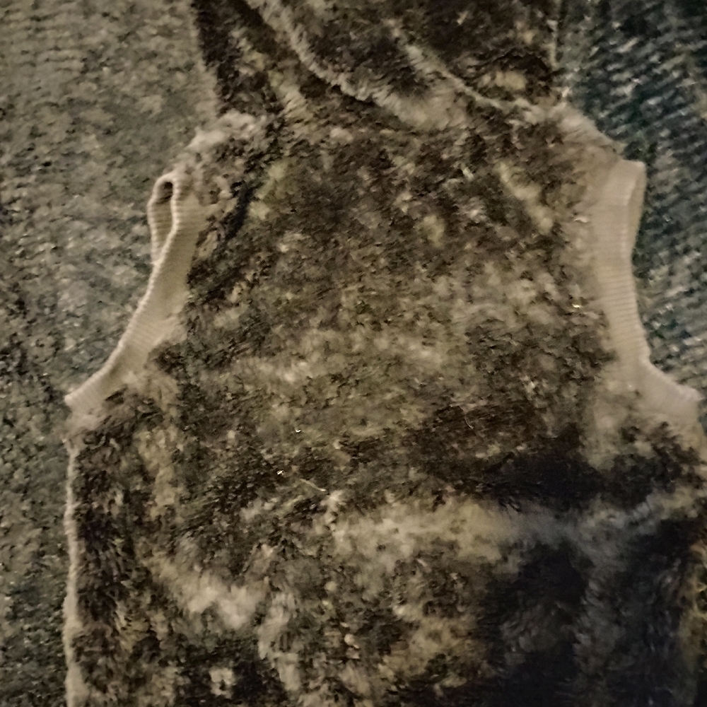 Faux Fur Vest in Black